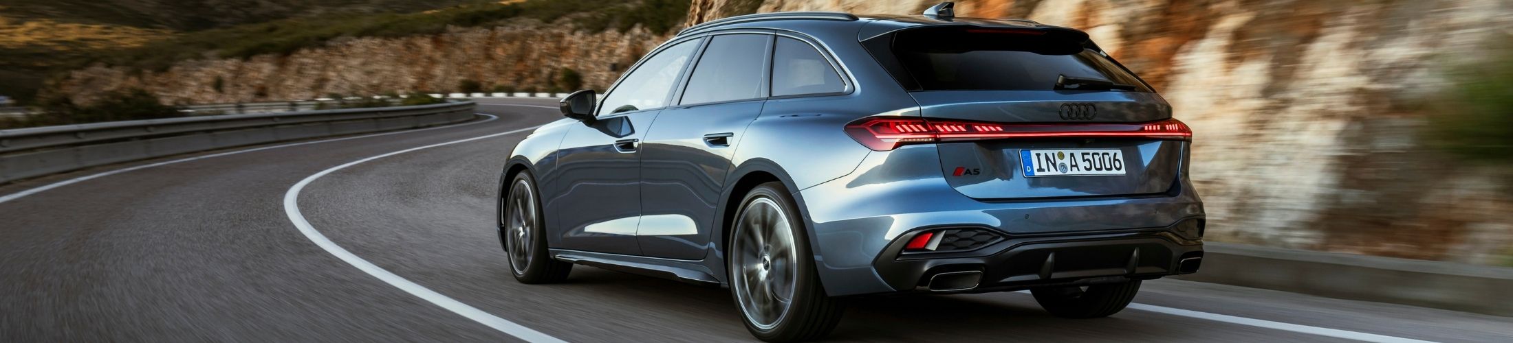 Heckansicht eines Audi A5