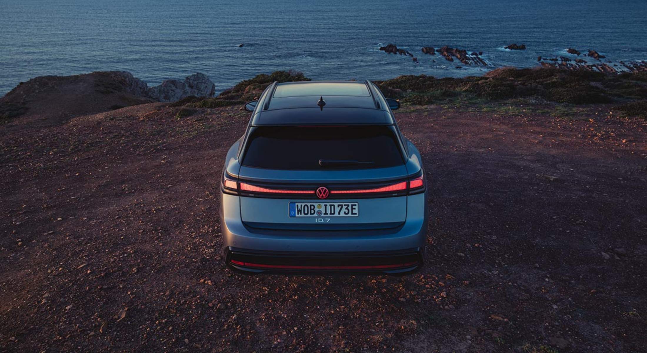 Heckansicht des VW ID.7 Tourer