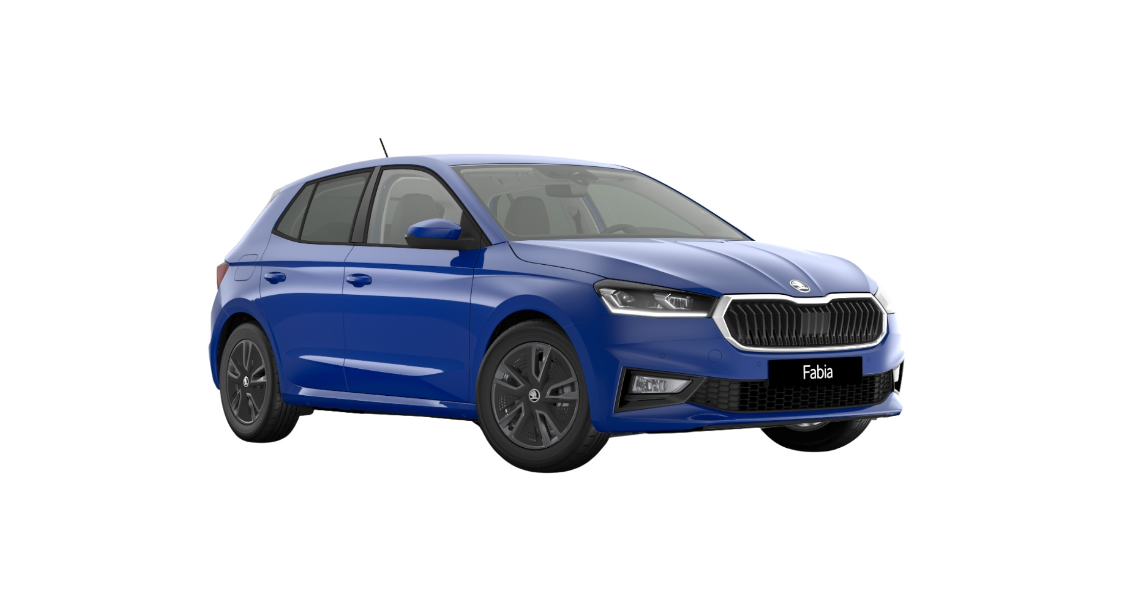 Der Skoda Fabia Balance in der Farbe Energy-Blau.