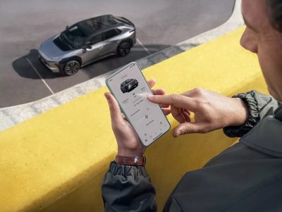 toyota bz4x mit der app steuern