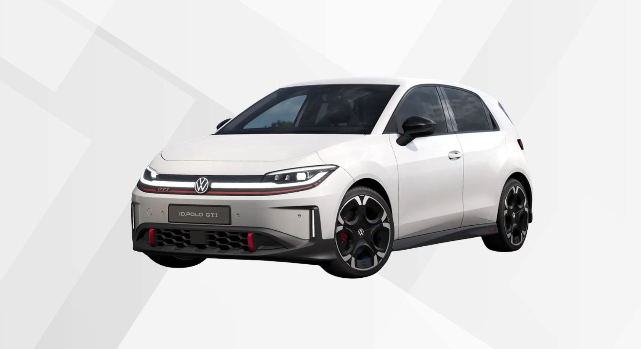Der VW ID. Polo GTI in der Farbe Candy-Weiß