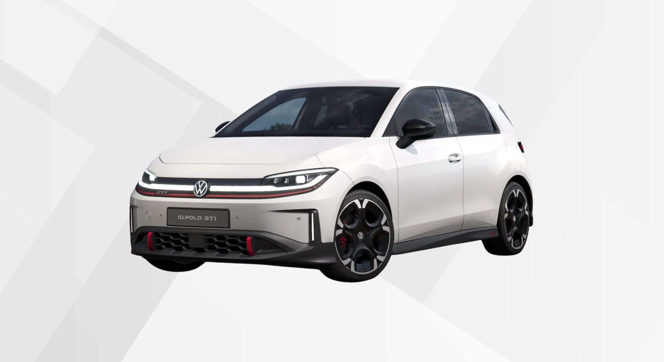 Der VW ID. Polo GTI in der Farbe Candy-Weiß