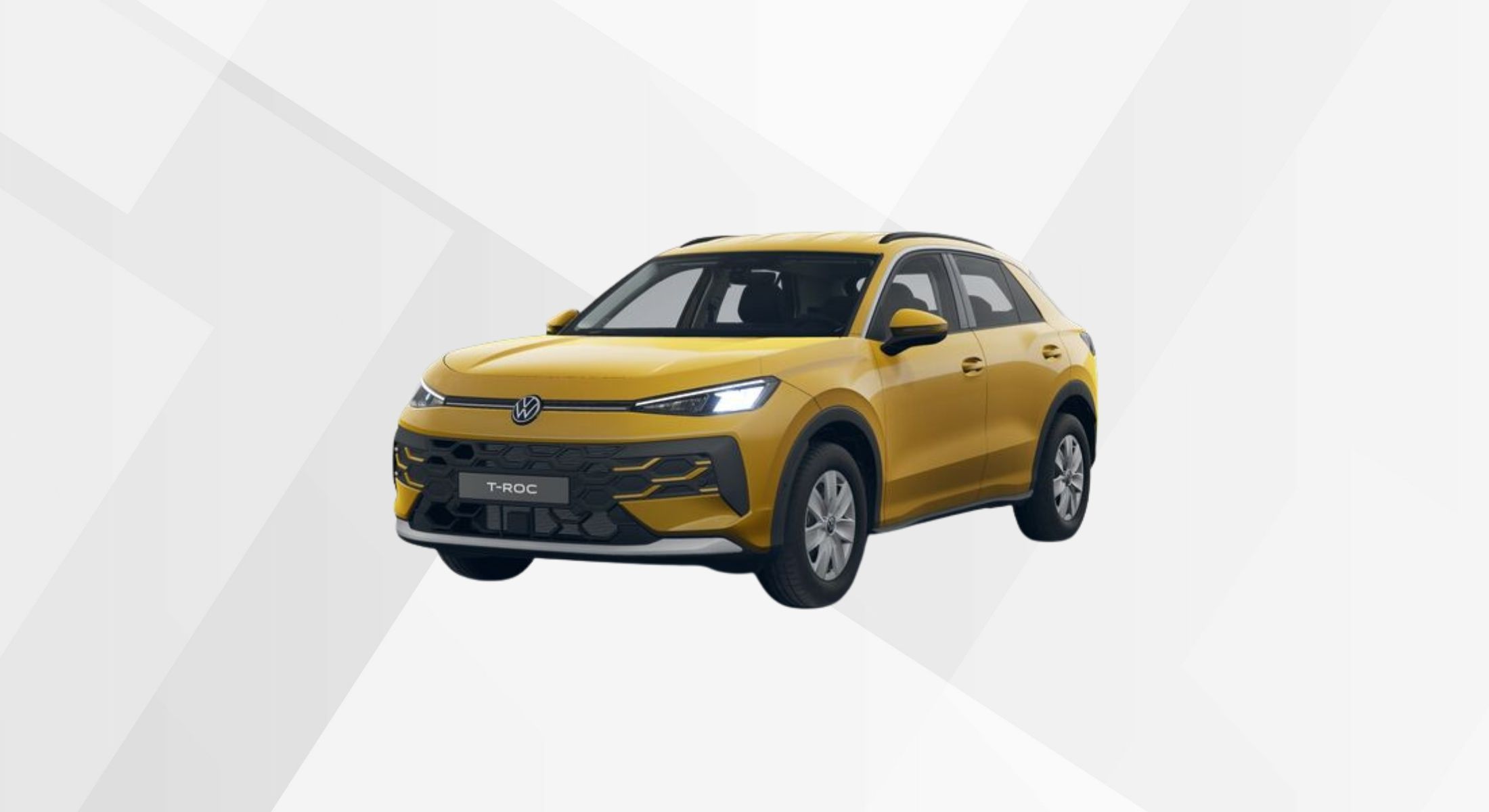 Der VW T-Roc Trend in der Farbe Canary Yellow.