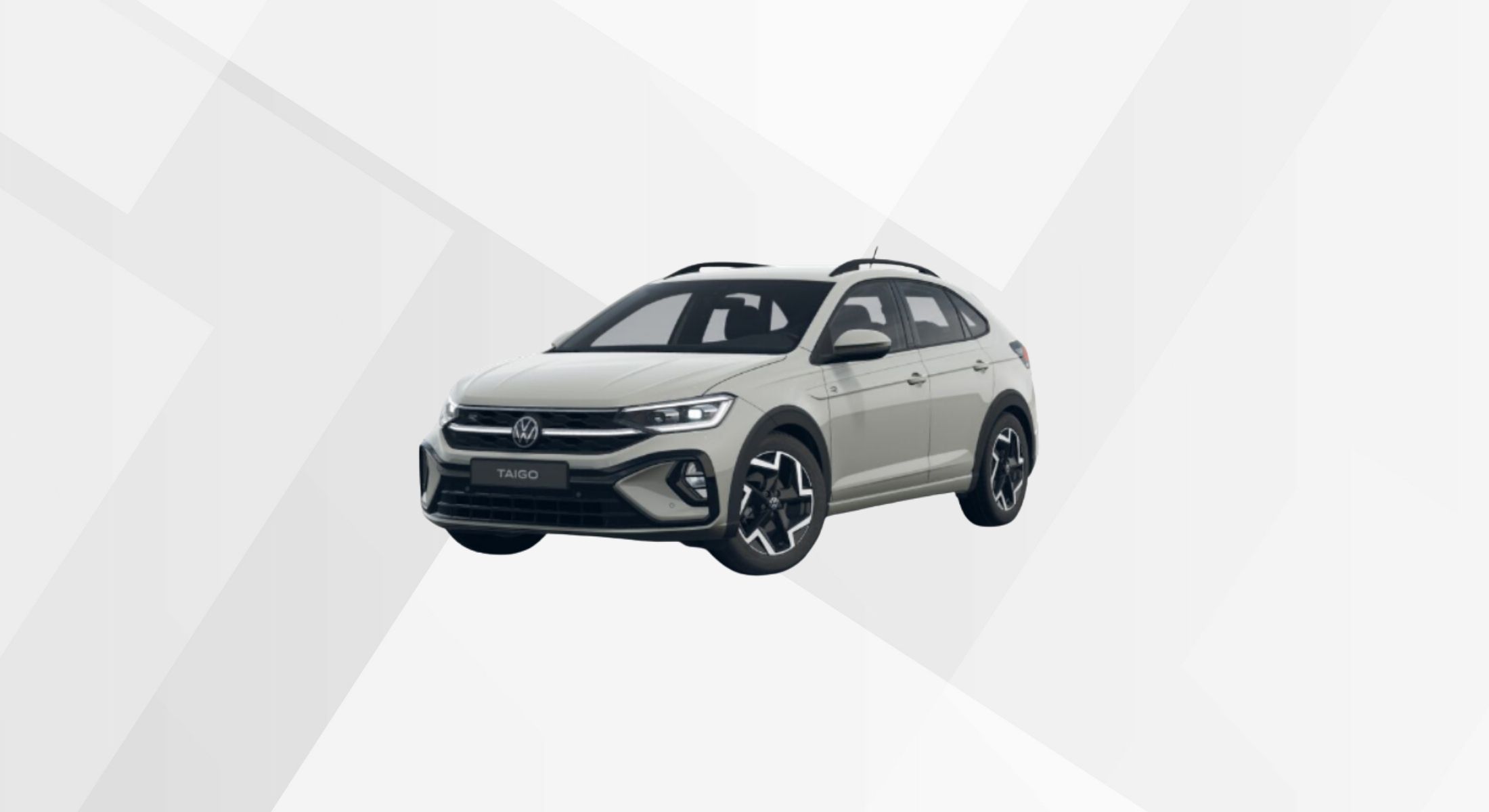 Der VW Taigo R-Line in der Farbe Ascotgrau.