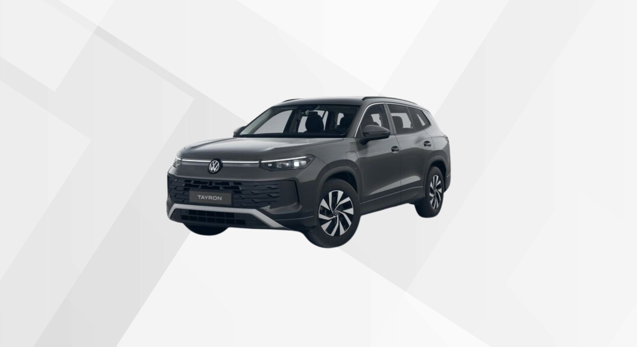 Der VW Tayron Life eHybrid in der Farbe Uranograu.