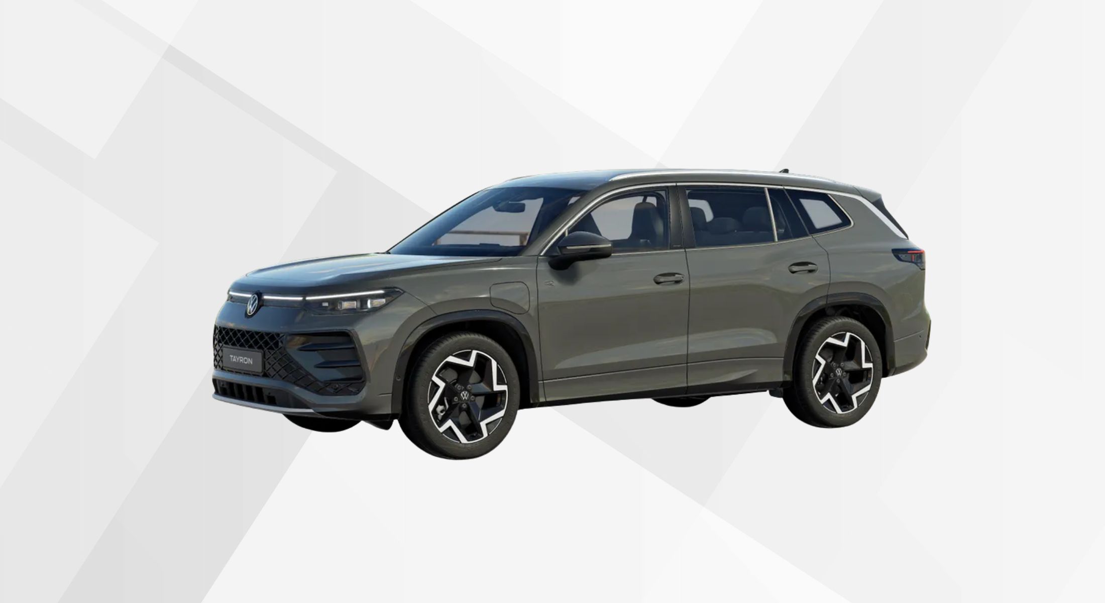 Der VW Tayron R-Line eHybrid in der Farbe Uranograu