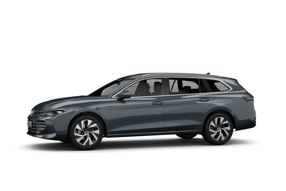 silberner vw passat