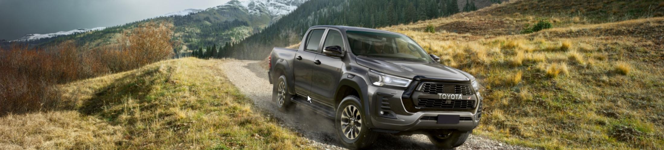 Der Toyota Hilux im Gel&auml;nde